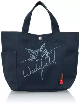 Планирование и производство T2O Tote Bag Dayan Cat Pattern Dayan Cat Walking Tote Lunch Tote Bento Tote Navy [Wachifield] Женская WTPL-01 wtpl-01-navy