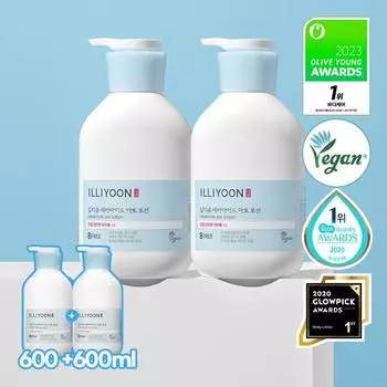 Планирование использования лосьона Illiyoon Ceramide Ato (600мл+600мл)