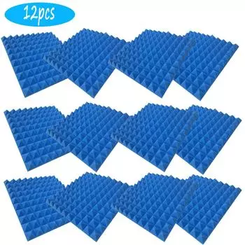 Планировка домашней сцены, звукопоглощающая стена из пенопласта, звукопоглощающий хлопок в помещении синий