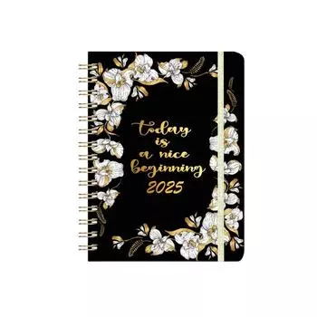 Планировщик 2025 года, еженедельный и ежемесячный планировщик 2025 года, еженедельная книга встреч 2025 года с вкладками, достаточно места для заметок, список дел, возьмите с собой ручку One Size