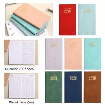 Планировщик 2025 года с января по декабрь Harcover Calendar Planner Book 120 страниц Органайзер зелёный