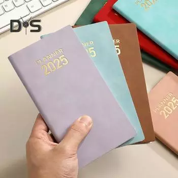 Планировщик 2025 года с января по декабрь Harcover Calendar Planner Book 120 страниц Органайзер Блокнот для офиса Дома Школьные принадлежности фиолетовый