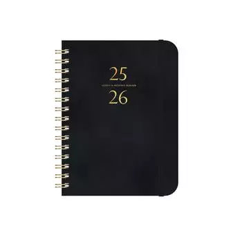 Планировщик А5 2025-2026 Еженедельный и Ежемесячный Планировщик 2025-2026 Новый Академический Планировщик Школа Офис Дом чёрный