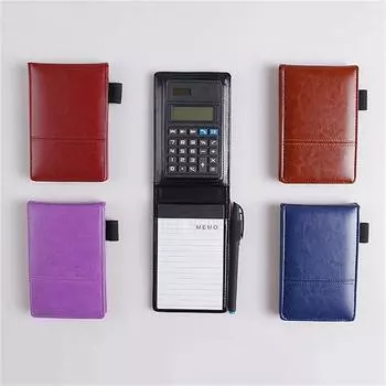Планировщик A7 Карманный блокнот Ежедневные заметки Блокнот Портативный блокнот с калькулятором для работы