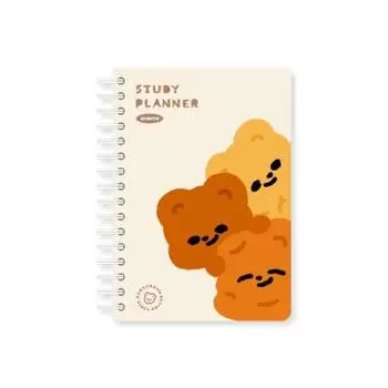Планировщик исследований Jelly Crew Purum Design Cupid Bear, популярная фраза в Корее Cupid Gom Study Planner