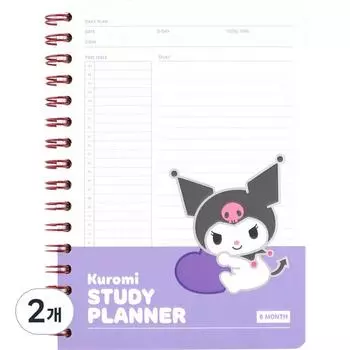 Планировщик исследований Sanrio Kuromi Heart, случайная доставка, фиолетовый, 2 предмета