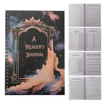 Планировщик из плотной бумаги Многоцелевой Годовые цели Ежемесячная статистика Веселые игры Задания Раскраски чёрный