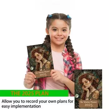 Планировщик на ведьмовскую тематику, ежедневный, еженедельный и ежемесячный календарь-блокнот One Size