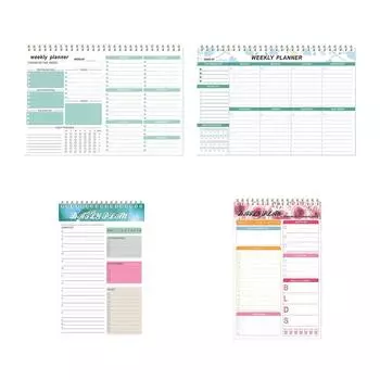 Планировщик расписания Список дел Блокнот Журнал Блокноты B5 Планировщик повестки дня Еженедельный ежемесячный планировщик 260x195x15mm-B