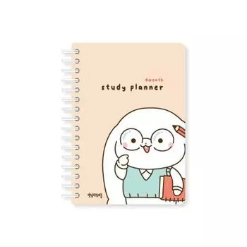 Планировщик занятий Jelly Crew Mangsangri Rabbits с мангбунги, популярной фразой в Корее Study planner with Mangbungi