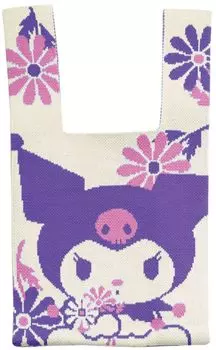 Planning Sanrio Jacquard Woven Tote Bag Kuromi Flower x W26 x D9cm JOT002 J s Size H28.5