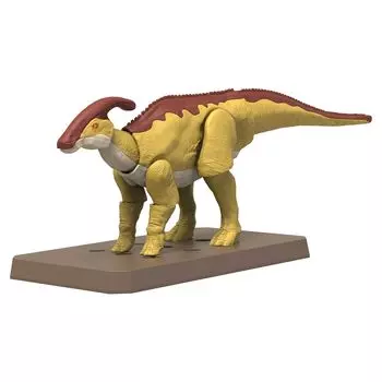 Planosaurus Parasaurolophus plastic model color-coded