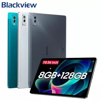 Планшет Blackview Tab 11, 8/128Гб, 2 SIM-карты, батарея 6580 mAh only tablet серый