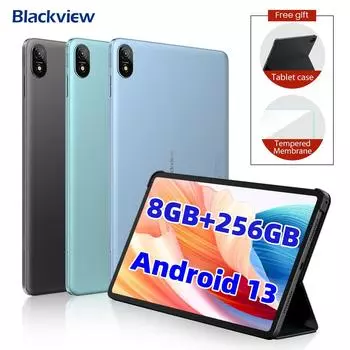 Планшет Blackview Tab 18, 12 дюймов, 8 ГБ + 256 ГБ, 16 МП, 2,4K, FHD+, дисплей, 8800 мАч, аккумулятор Widevine L1, MTK Helio G99, 33 Вт only tablet зелёный