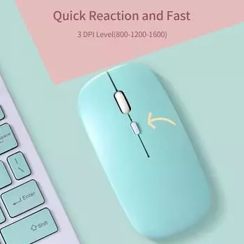 Планшет, комбинированная беспроводная клавиатура и мышь, сверхтонкий дизайн, аккумуляторная батарея для смартфона W 7 белый