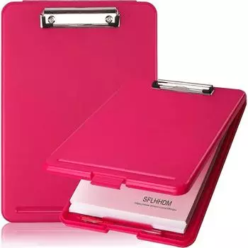 Планшет с зажимом для хранения Пластиковый планшет для хранения с низкопрофильным зажимом Прочные планшеты для кормления Складной водонепроницаемый планшет для тренеров чёрный