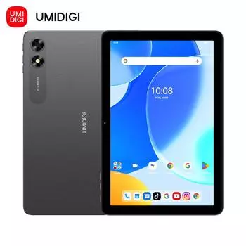 UMIDIGI G3 Tab Ultra Android 13 Планшет MTK Helio G99,16 ГБ(8 + 8 ГБ расширенный)ОЗУ, 128 ГБ ПЗУ, 6000 мАч 10,1-дюймовый HD AI Face Unlock Tablet 8+128G серый