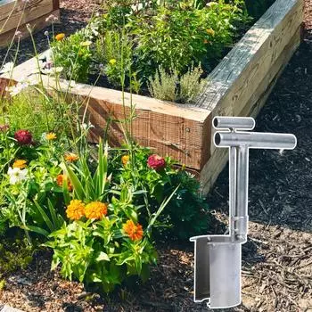 Plant And Fruit Tree Seedling Transplanter Planting Tool Soil Sampler Handheld Garden Barrel Transplanter Digging