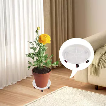 Plant Caddy Dolly Heavy Duty с универсальной подвижной стойкой с роликовым колесом для перемещения внутри помещений 41cm