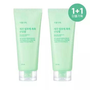 Plant Country Jeju Aloe Moist Soothing Gel Double Plan 200 млX2, Корея солнцезащитный крем