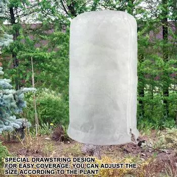 Plant Cover Freeze Protection Winter Shrub Cover Tree Frost Blanket Breathable & Anti-tear Warm Plant Protecting Bag