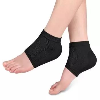 Plantar Fasciitis Support Foot Skin Female Socks Gel Heel Protector Half-yard Socks Heel Sleeve Pads Silicone Heel Pads