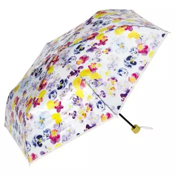 plantica x Flower Plastic Mini Vinyl 50cm Stylish and Perfect for and Floral Wpc. Umbrella, Purple, Umbrella, Foldable, Ribs, 220g, Cute, Commuting, фиолетовый