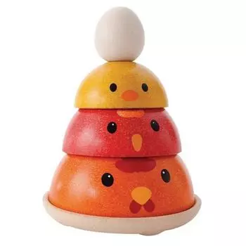 Plantoys Eco-Friendly 5695 Коктейльное гнездо, деревянная игрушка, разноцветные, корейские детские товары