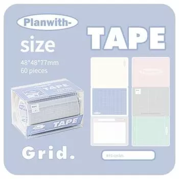 Planwith Pull-out Sticky Notes Good-looking Students Use Minimalist Ins Notebook Sticky Note Index Fully Sticky Plaid