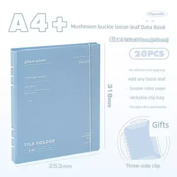 Planwith Student Folder with Inner Mushroom Buckle