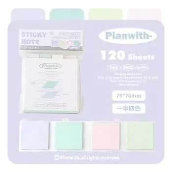 Planwith Students Use Sticky Material Sticky Notes (light color) light series