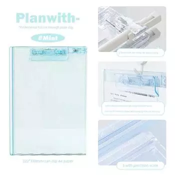 Planwith Writing Dedicated Acrylic Folders Mint(Self-contained scale)