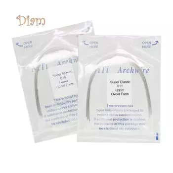 Plar Bear, 10 шт., суперэластичная NiTi круглая овальная верхняя/нижняя зубная ортодонтическая арка, проволока 8