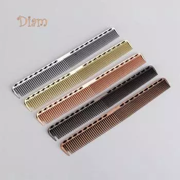 Plar Bear Профессиональный ультратонкий парикмахерский инструмент для укладки волос Парикмахерская стальная расческа Large S909 чёрный