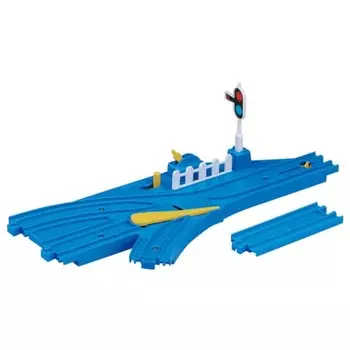 Plarail automatic point rail (with one 1/2 straight rail) R-16