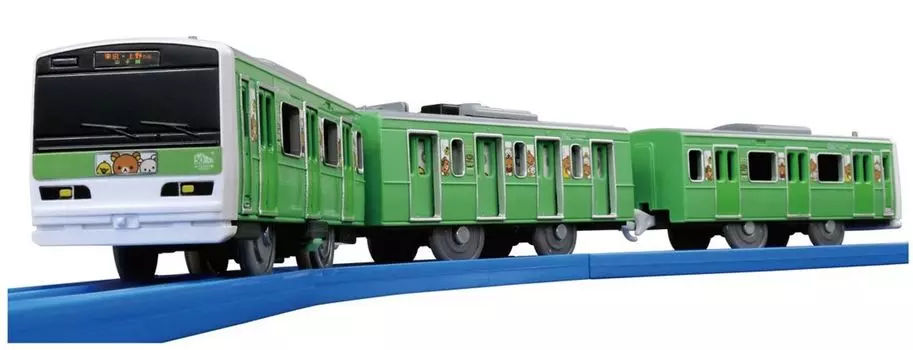 Plarail I love you Fun Train Series Rilakkuma Green Yamanote Line Wrapping Train too!
