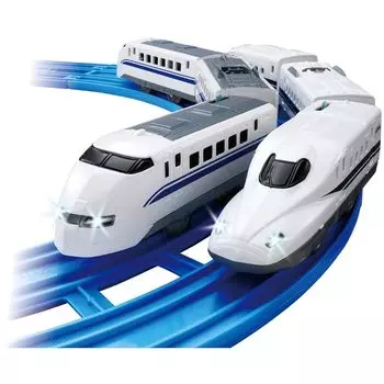 Plarail с подсветкой Daddy and Me 300 Series и N700typeA Nozomi Double Set