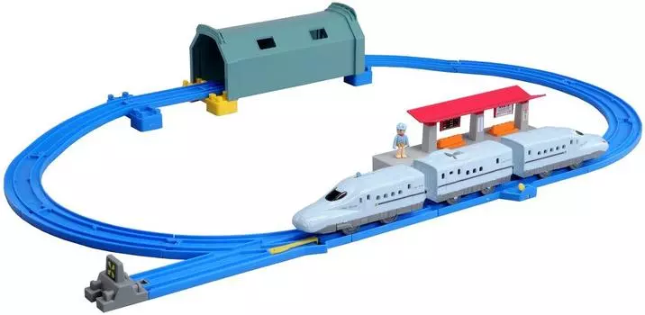 Plarail Shinkansen Sakura надземный туннель
