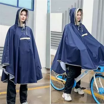 Плащ для родителей и детей, детский дождевик для девочек и мальчиков, непромокаемый детский пончо с капюшоном, дождевик, дождевик с местом для школьной сумки M
