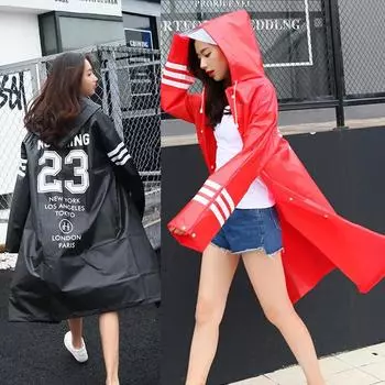 Плащ для влюбленных, модная одежда для пар, женские плащи, прозрачный мужской дождевик для взрослых, походный дождевик, пончо для альпинизма L чёрный