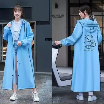 Плащ для женщин, непромокаемый плащ на пуговицах, стильная длинная куртка, пальто для всего тела от дождя, 2XL, плащ для женщин с капюшоном, плюс дождевик M оранжевый