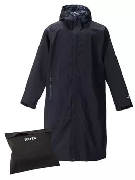 Плащ-дождевик большого размера TULTEX легкий компактный совместимый с рюкзаком черный 8 л [Ragtime Select] мужской C030904-01 чёрный