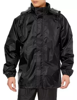 Плащ-дождевик [Kurodaruma] мужской 49-черный