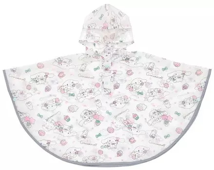 Плащ-пончо Skater Rain для детей Cinnamoroll Sanrio Milk и Issho Подходит для роста 80-100 см RAPO2-A