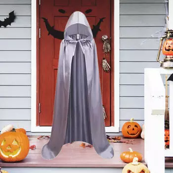 Плащ с капюшоном на Хэллоуин, нарядный костюм, аксессуар для маскарада, карнавала