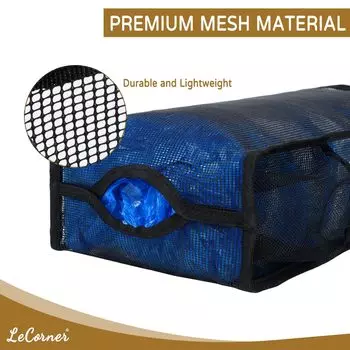 Plastic Bag Holder, Large Capacity Grocery Bag Holder, Breathable Mesh Plastic Bag Holders for Grocery Bags Storage чёрный