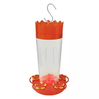 Plastic Bird Feeder Flower Shape Hummingbird Drinker Hummingbird Feeder Balcony Style 1