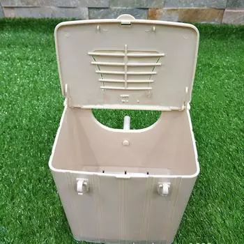 Plastic Birdhouses with 2 Hooks Parakeet Nest Box Birds Nesting House Breeding Box for Lovebirds Parrotlets Mating Box