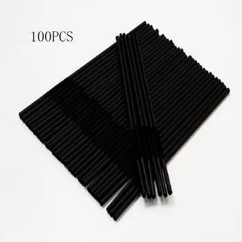 Plastic Black 100pcs Bendy Straws Birthday Wedding Summer Party Drink Cocktail 100pcs