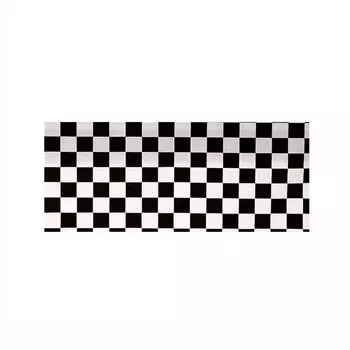 Plastic Checkered DisposableTablecloth Black and White Table Decorative Cloth Birthday Party 137x274cm